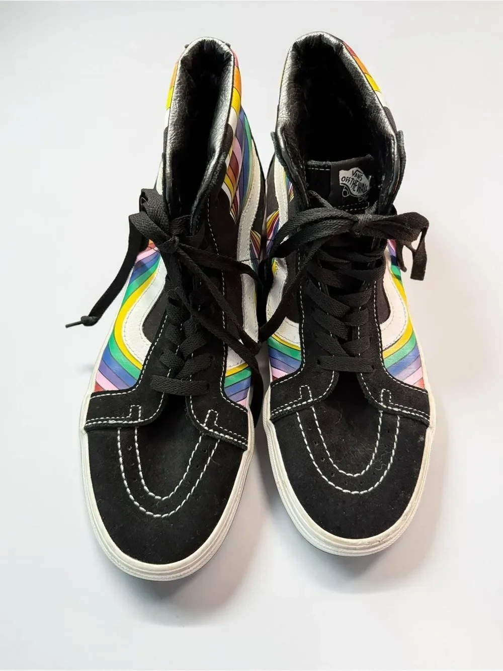 Vans Sk8 Hi Refract Rainbow High Top Sneakers 10